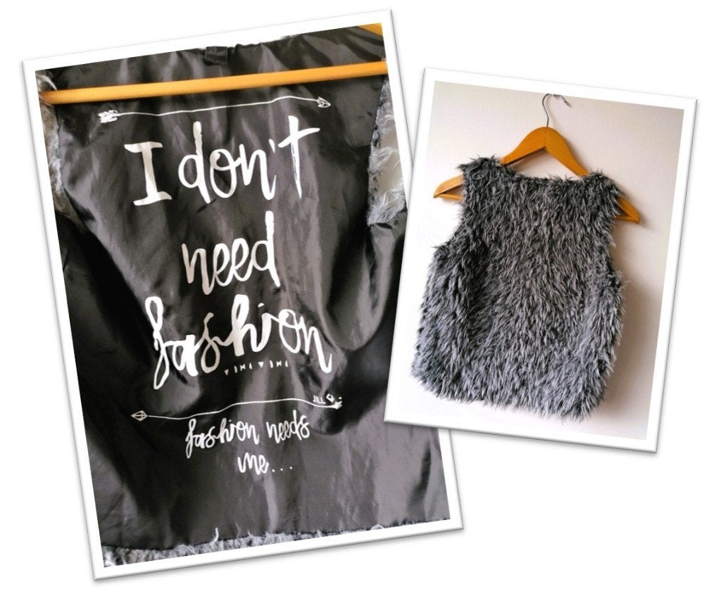 NIEUW Jilly stoer fluffy zwart grijs vest, maat 146/152, Kinderen en Baby's, Kinderkleding | Maat 146, Zo goed als nieuw, Meisje