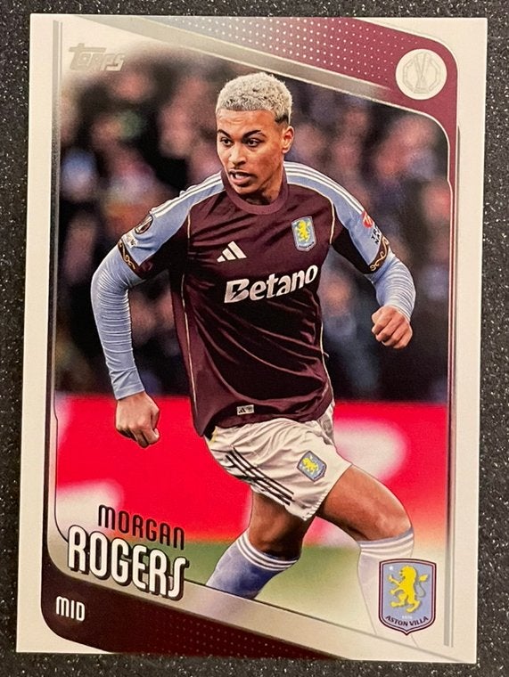 Topps UCC Flagship ‘26    MORGAN ROGERS    ASTON VILLA, Verzenden, Zo goed als nieuw, Plaatje