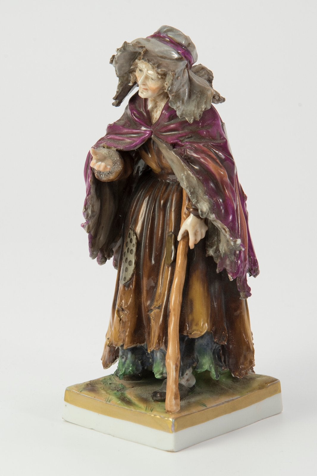 Antiek beeldje Capodimonte Italië, Ophalen of Verzenden
