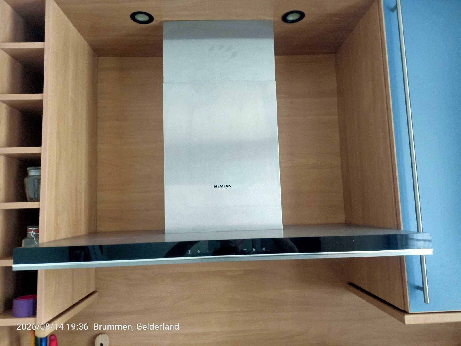 RVS Siemens wandafzuigkap, Witgoed en Apparatuur, Afzuigkappen, Ophalen, Zo goed als nieuw