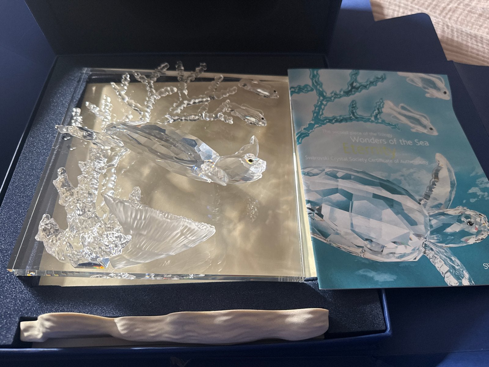 Swarovski Wonders of the Sea Eternity Kristal Schildpad, Ophalen of Verzenden, Zo goed als nieuw, Figuurtje