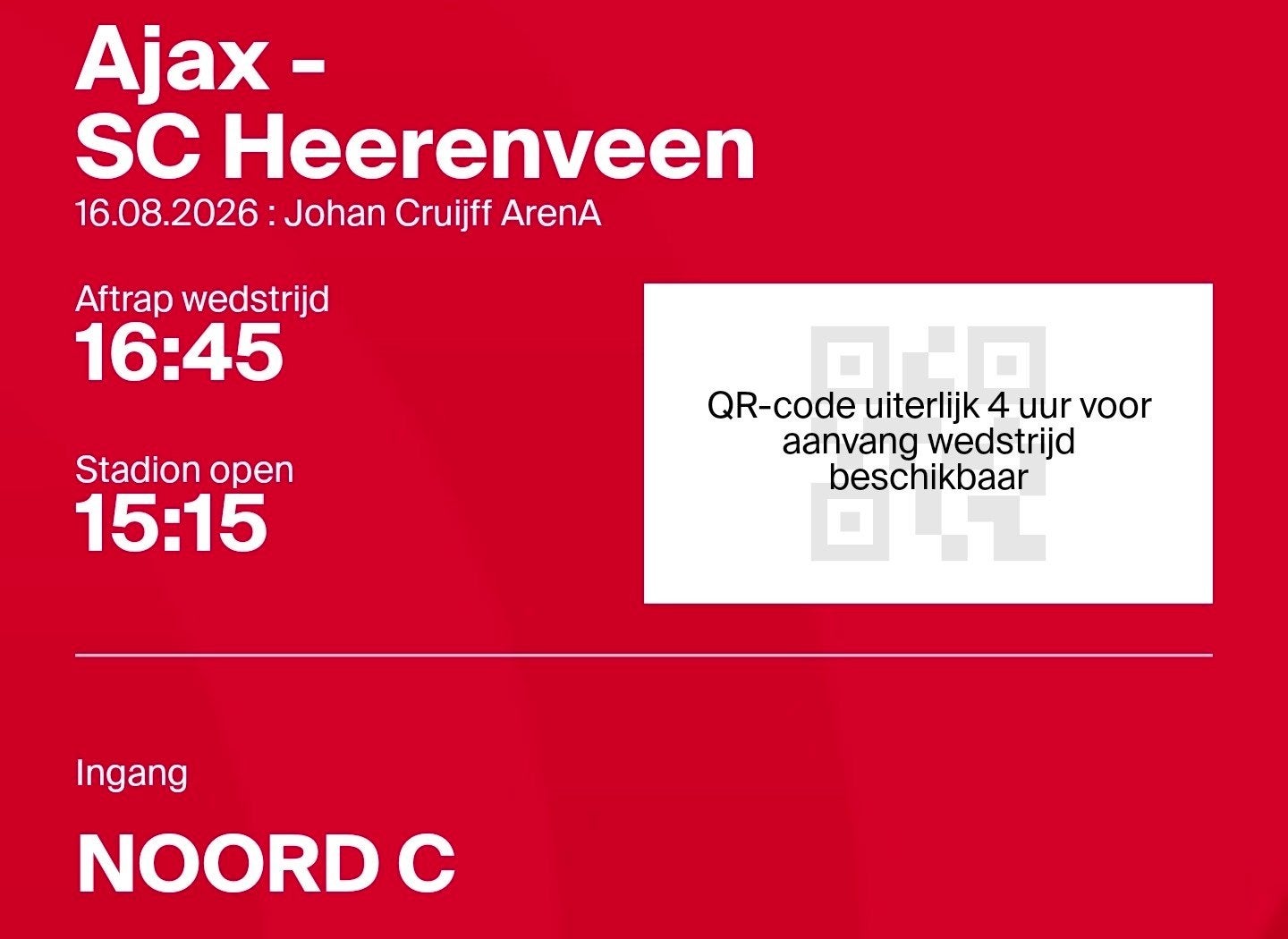 Ajax - Heerenveen, 2 tickers, vak 410!, Twee personen