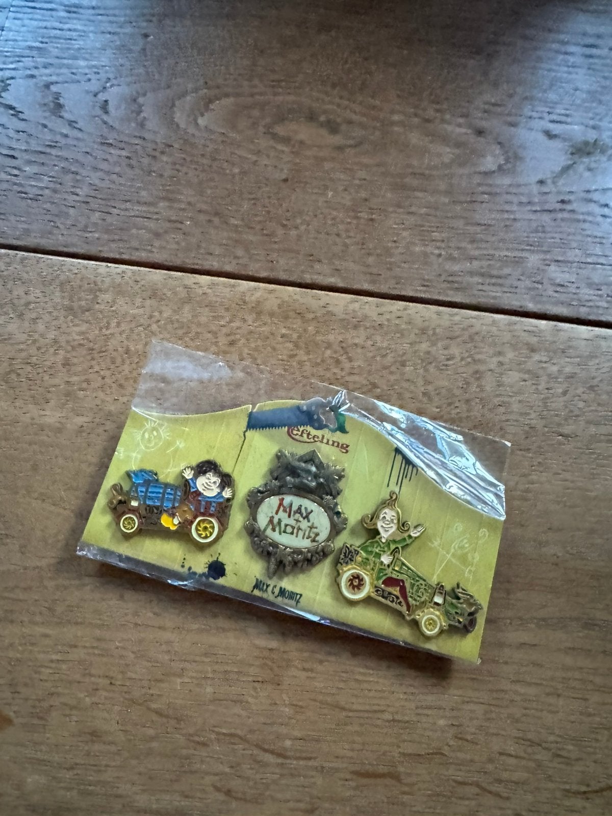 Max en moritz pin ophallen, Verzamelen, Ophalen, Zo goed als nieuw, Button of Speldje