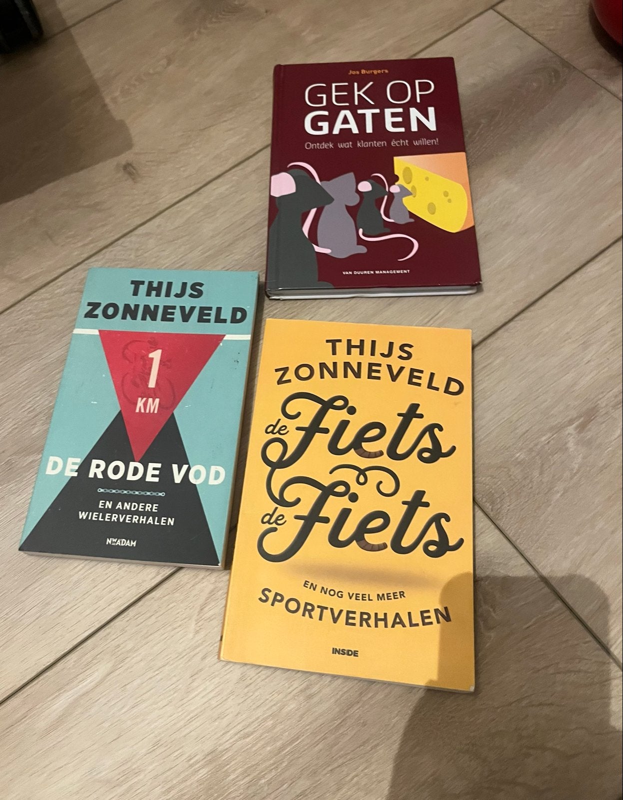 Boeken: Gek op Gaten, Rode Vod, de Fiets 3st. voor 10.-, Ophalen of Verzenden, Gelezen
