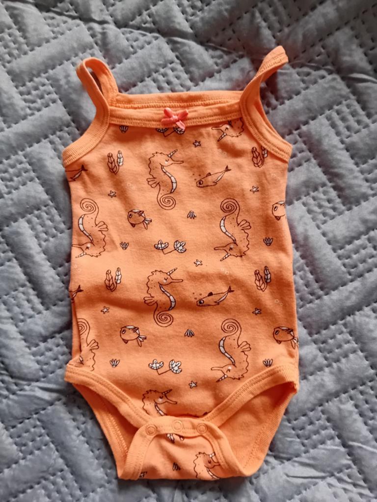 Kiabi romper zonder mouwen, zeepaardjes, maat 56-62, Kiabi, Nacht- of Onderkleding, Meisje, Ophalen of Verzenden
