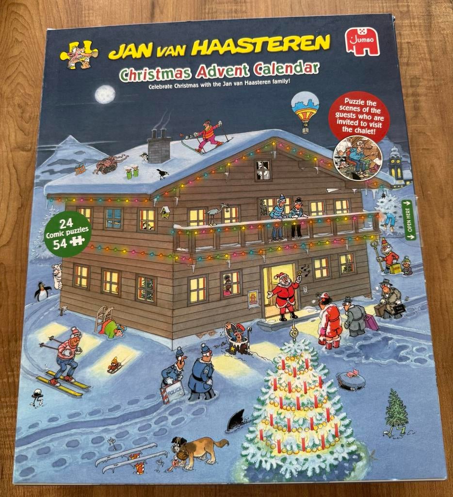 Jan van Haasteren Christmas Advent Kalender, Hobby en Vrije tijd, Denksport en Puzzels, Ophalen of Verzenden, 500 t/m 1500 stukjes