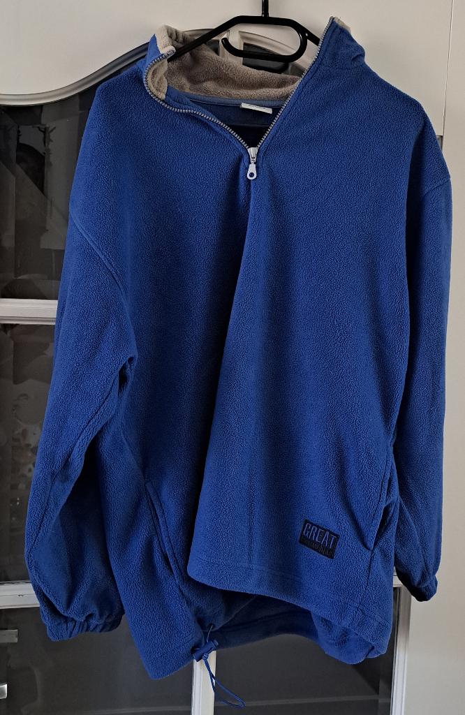 Great Stone fleecevest blauw / grijs maat L, Kleding | Heren, Maat 52/54 (L), Greatstone, Blauw, Ophalen of Verzenden