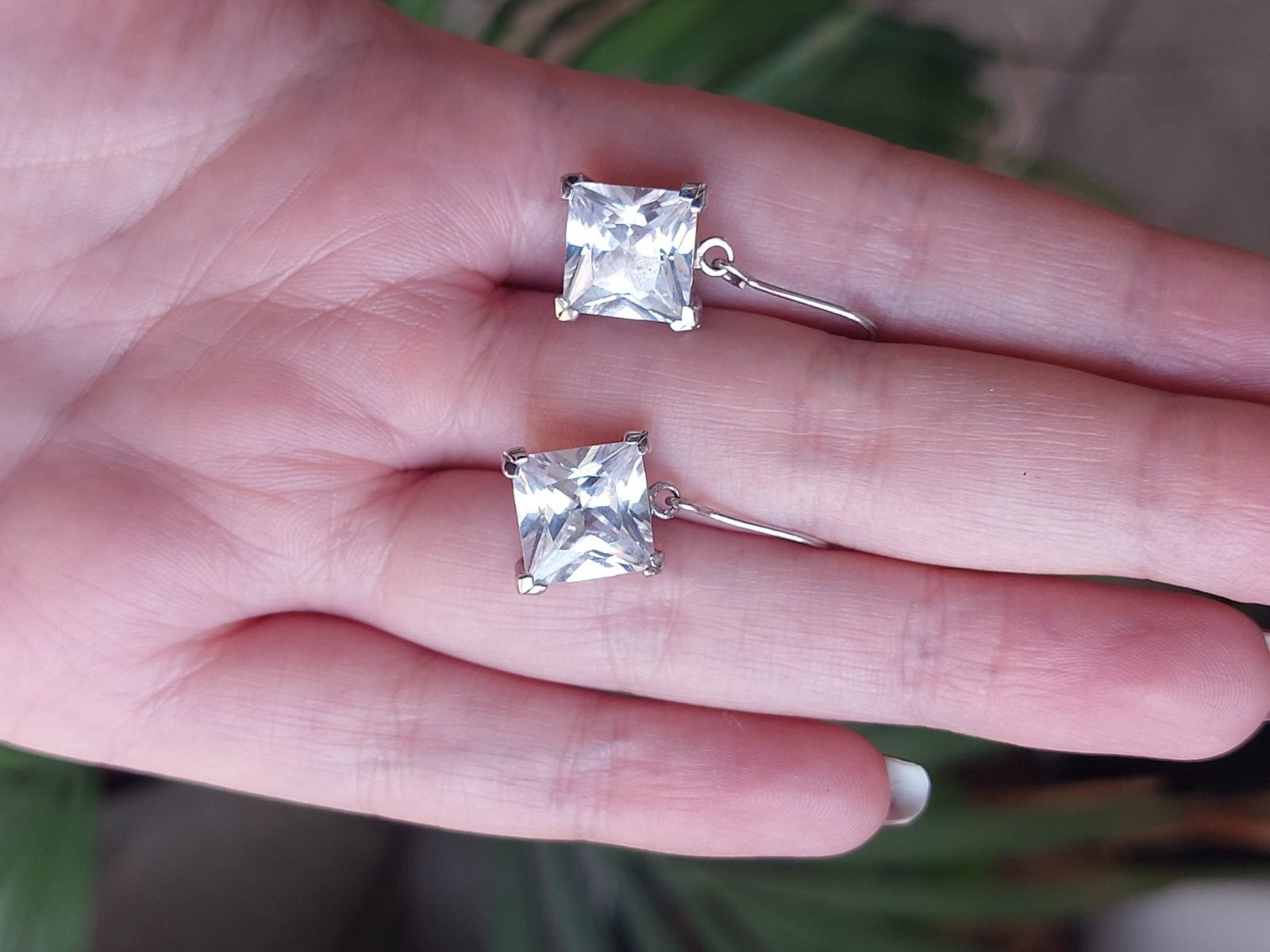 Zilveren oorbellen met Zirkonia, Ophalen of Verzenden, Zilver