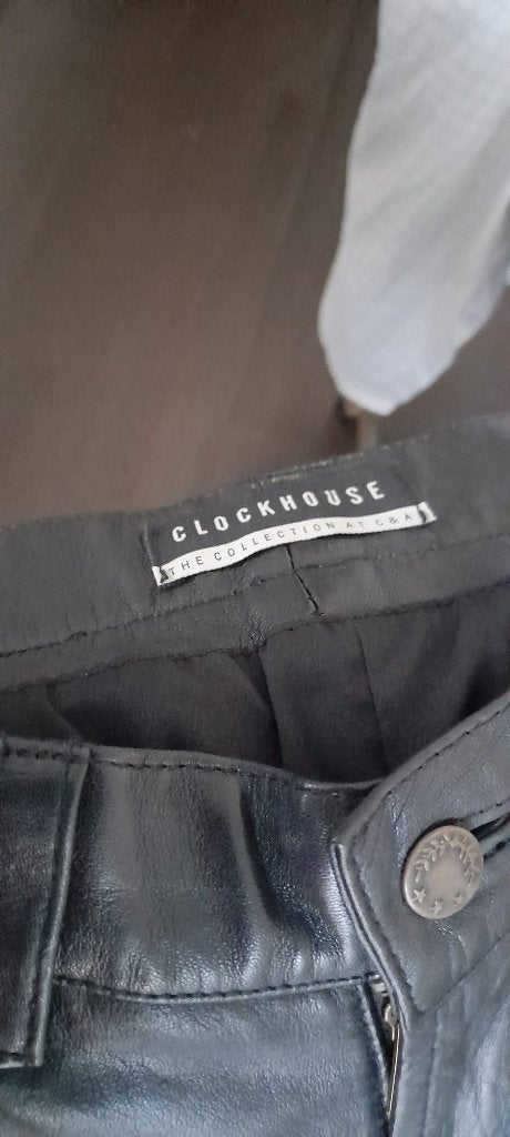 Motor Lerenbroek dames, Maat 38/40 (M), Zwart, Ophalen of Verzenden, Lang