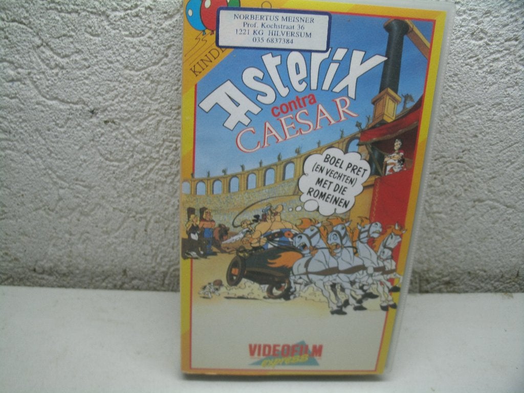 vhs 120a asterix contra caesar, Alle leeftijden, Ophalen of Verzenden, Zo goed als nieuw