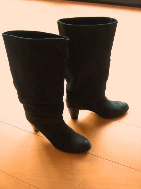 Prachtige zwarte nubuck laars PAUL GREEN 39-40 snazzeys, Hoge laarzen, Verzenden, Zwart, Nieuw