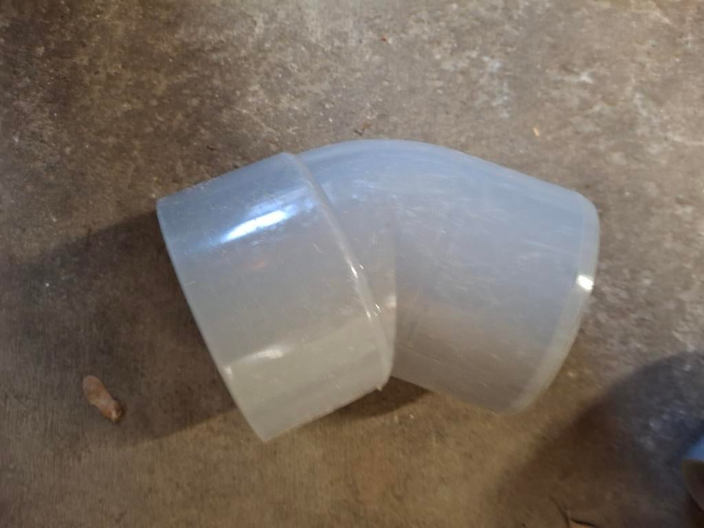 PVC bocht 90mm 45 graden mof/spie, Ophalen, Bochten, Pvc, Nieuw