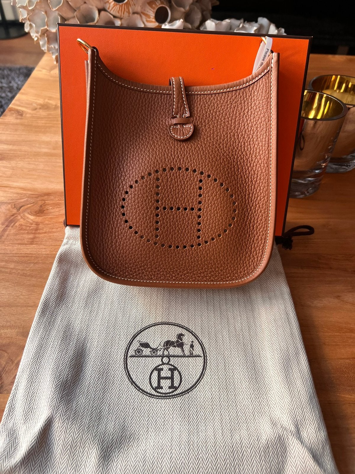 Hermes Mini Evelyne 16, Ophalen of Verzenden, Nieuw, Handtas