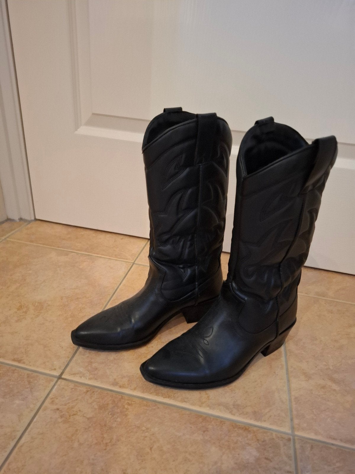 Stradivarius cowboy laarzen zwart maat 36, Hoge laarzen, Zwart, Ophalen of Verzenden, Stradivarius