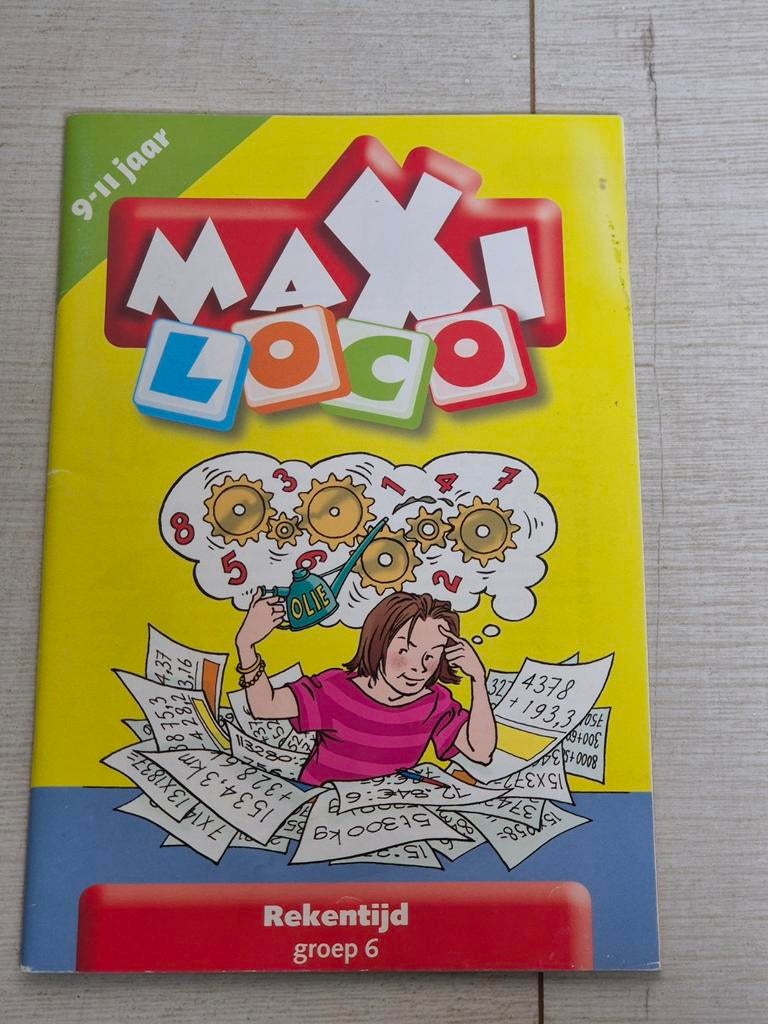 Maxi loco boekje: Rekentijd 9 - 10 jaar, Ophalen, Zo goed als nieuw, Rekenen