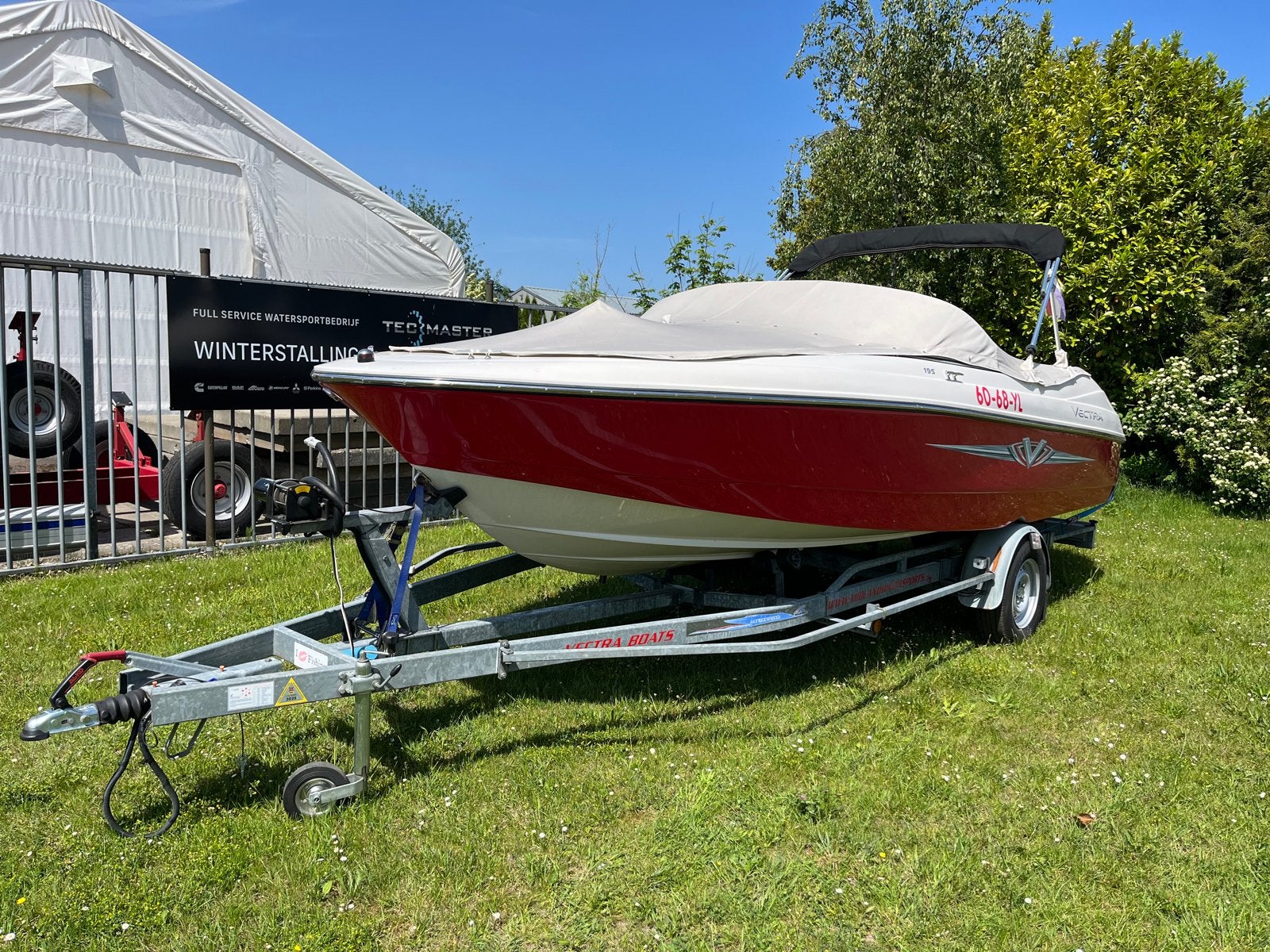 Speedboot Vectra 195 bowrider met trailer dealer onderhouden, Watersport en Boten, Ophalen, Overige merken, Gebruikt, Binnenboordmotor
