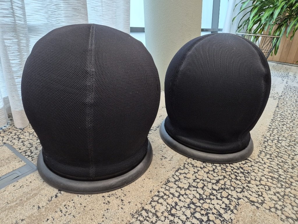 2 x Ergonomische balstoel / zitbal kantoor – zwart, Ophalen, Gebruikt, Balstoel, Zwart