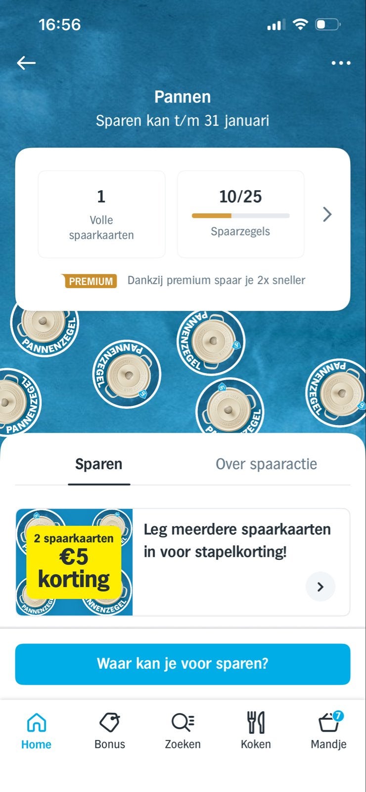 AH pannen zegels - 1 volle spaarkaart, Verzamelen, Albert Heijn, Ophalen
