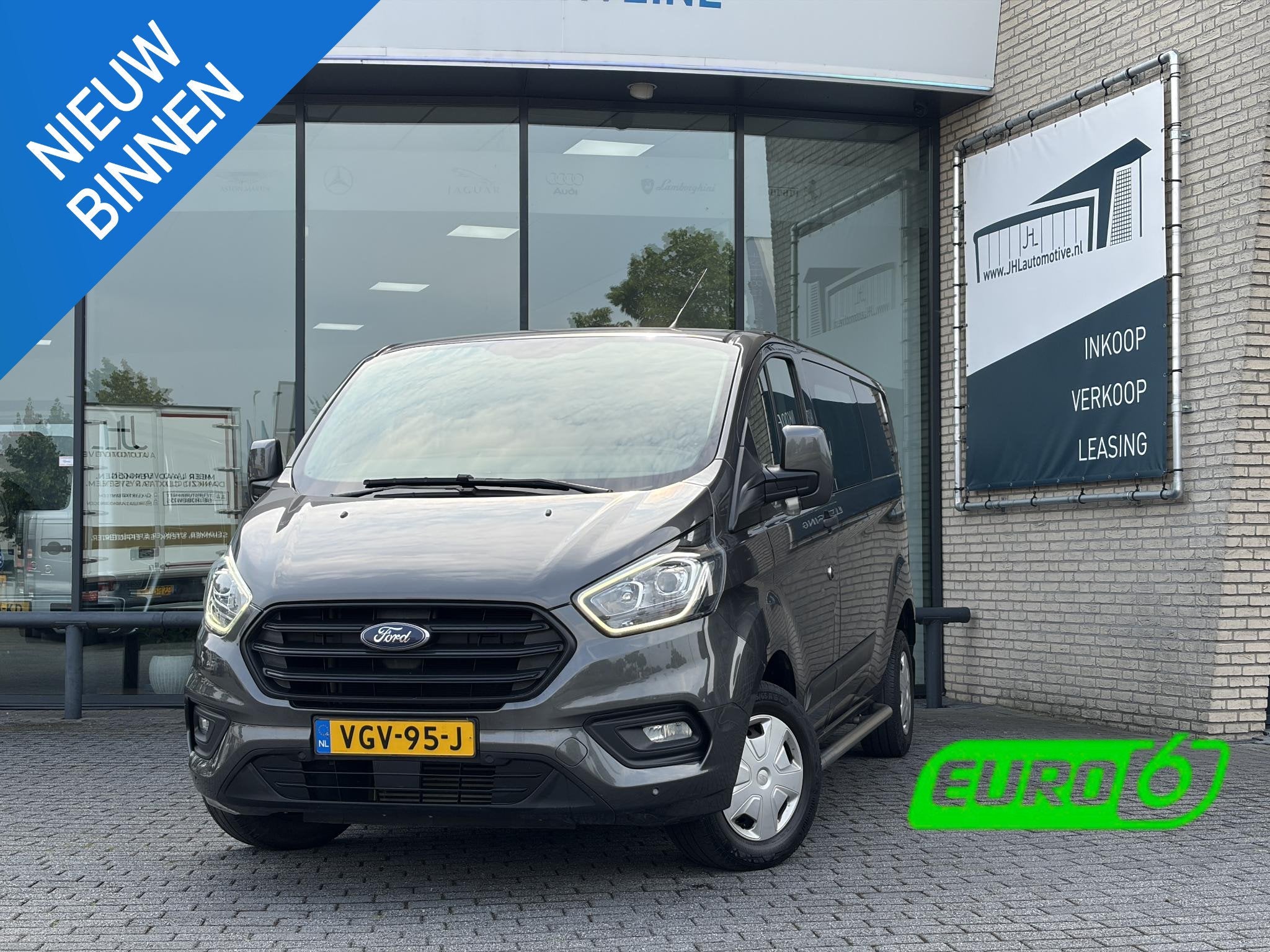Ford Transit Custom 300 2.0 TDCI L2H1*DC*A/C*CRUISE*HAAK*STO, Auto's, Euro 6, 4 cilinders, 2800 kg, Origineel Nederlands