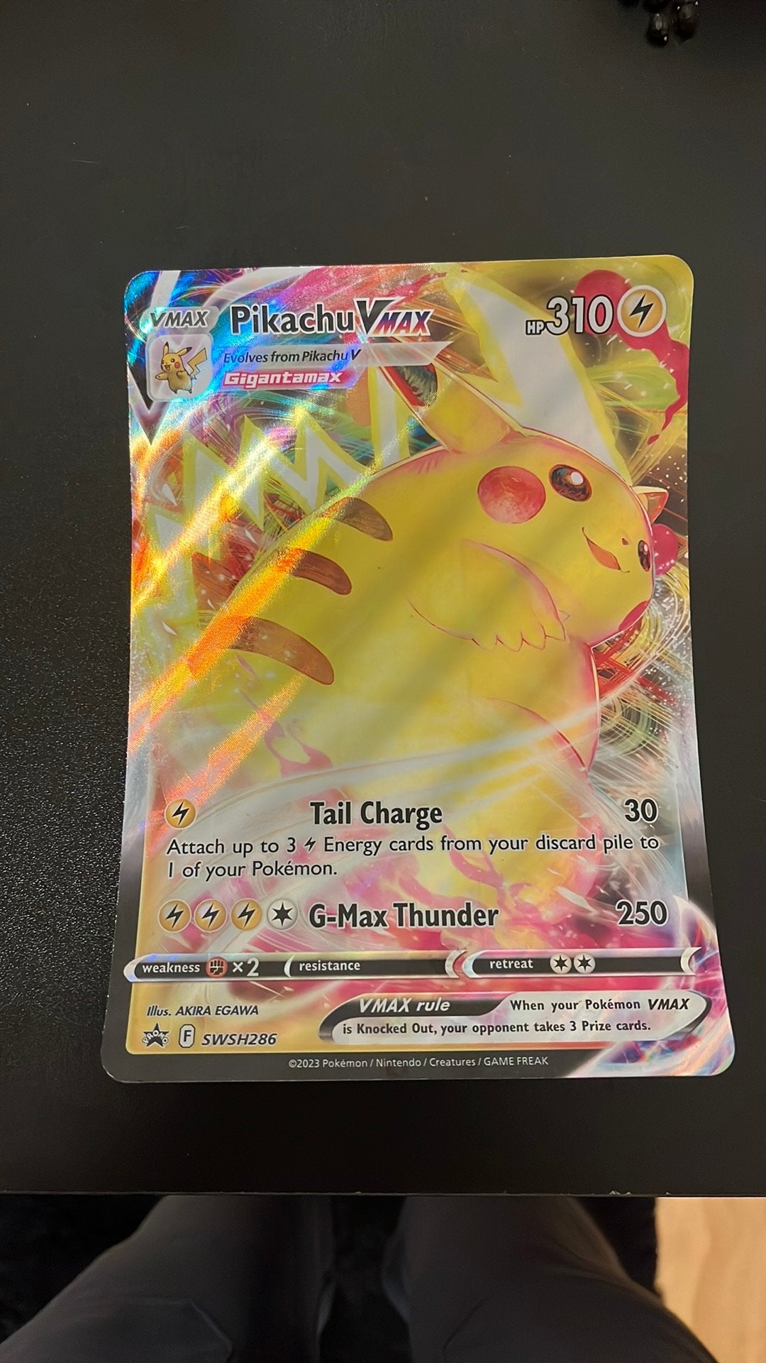 Mega Pikachu pokemon kaart vmax, Ophalen, Nieuw, Losse kaart