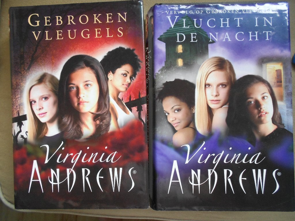 Virginia Andrews Gebroken vleugels serie 2 delig, Boeken, Ophalen, Gelezen, Virginia Andrews, Amerika