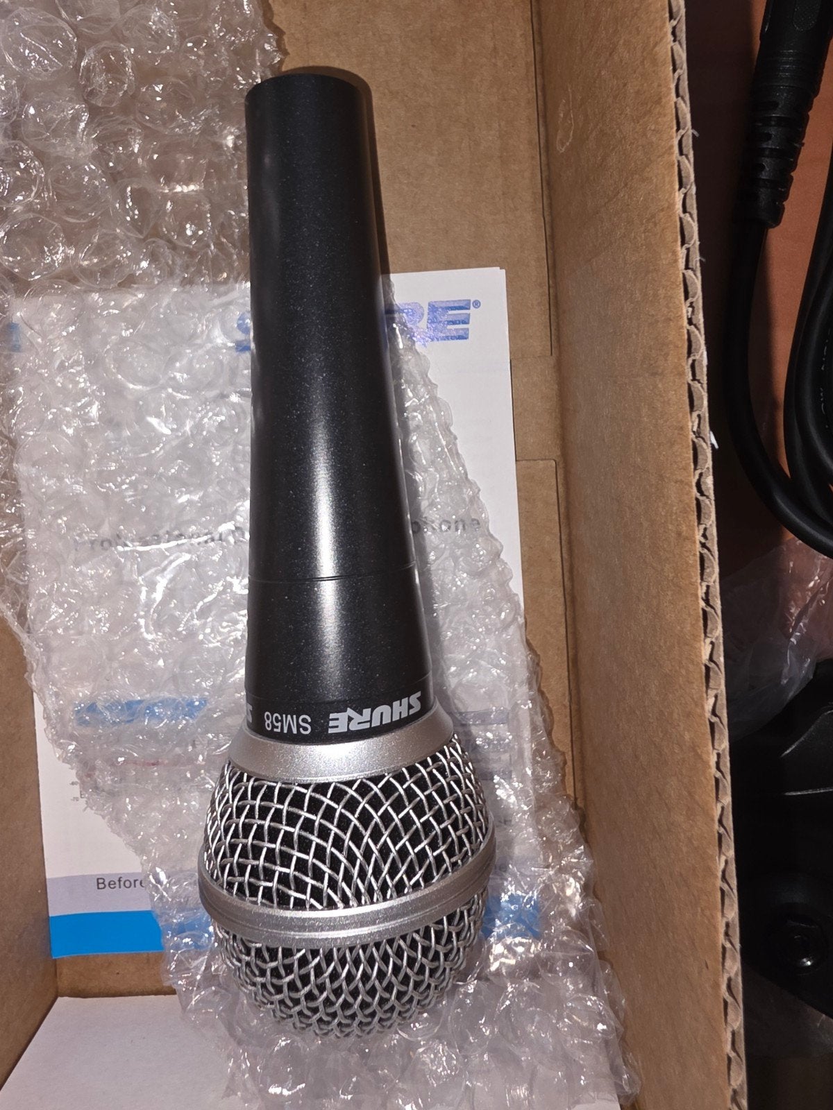 Shure SM58 Dynamische Zangmicrofoon - Nieuw in doos, Ophalen of Verzenden, Nieuw, Zangmicrofoon