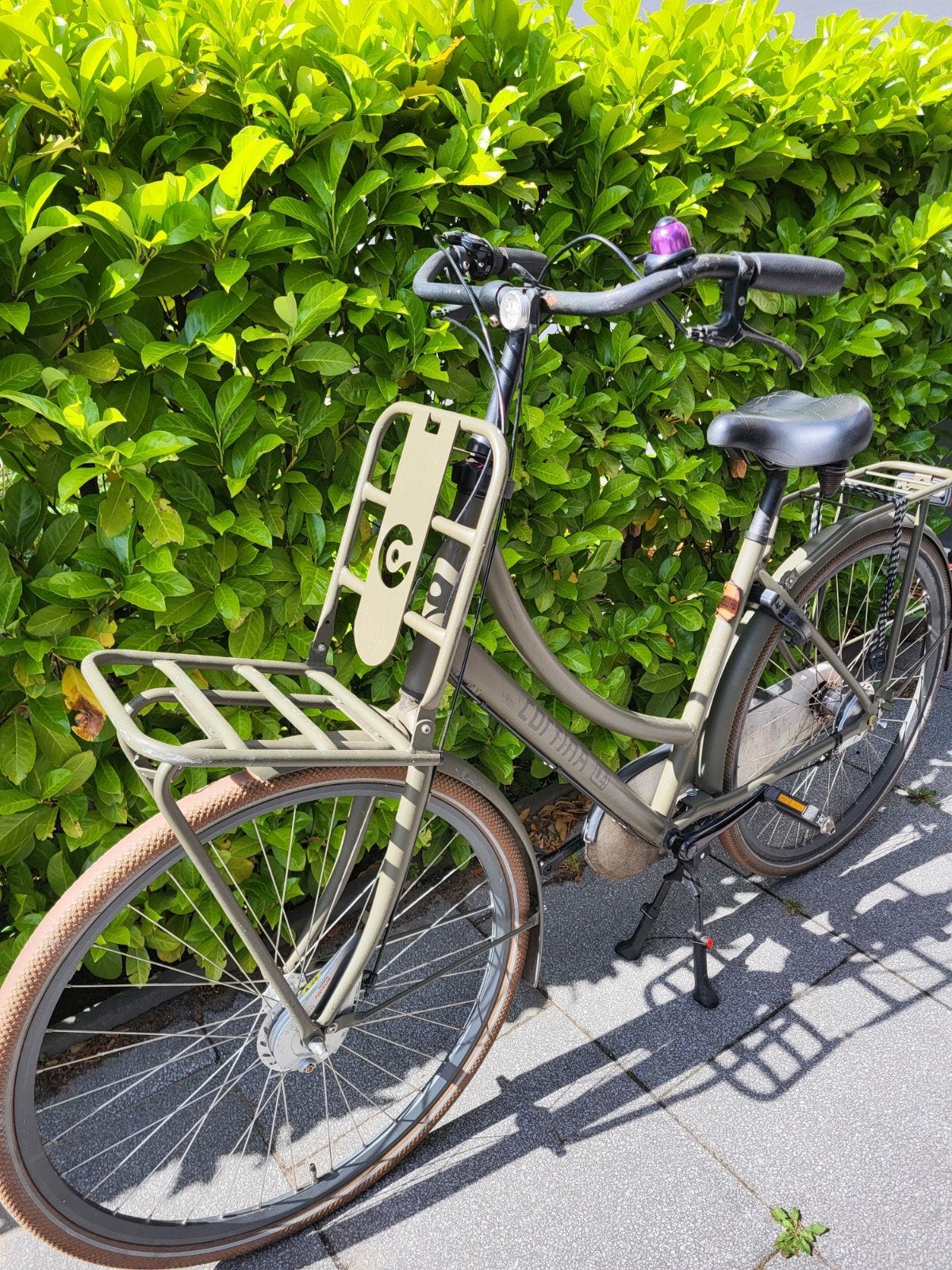 Cortina U4 Army Green, 28 inch 53 cm, Fietsen en Brommers, Fietsen | Dames | Damesfietsen, Gebruikt, Versnellingen, 50 tot 53 cm