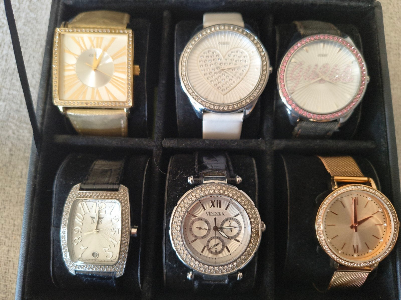6 Dameshorloges: Guess, Ventoux, Davis, Anna Field, Sieraden, Tassen en Uiterlijk, Ophalen of Verzenden