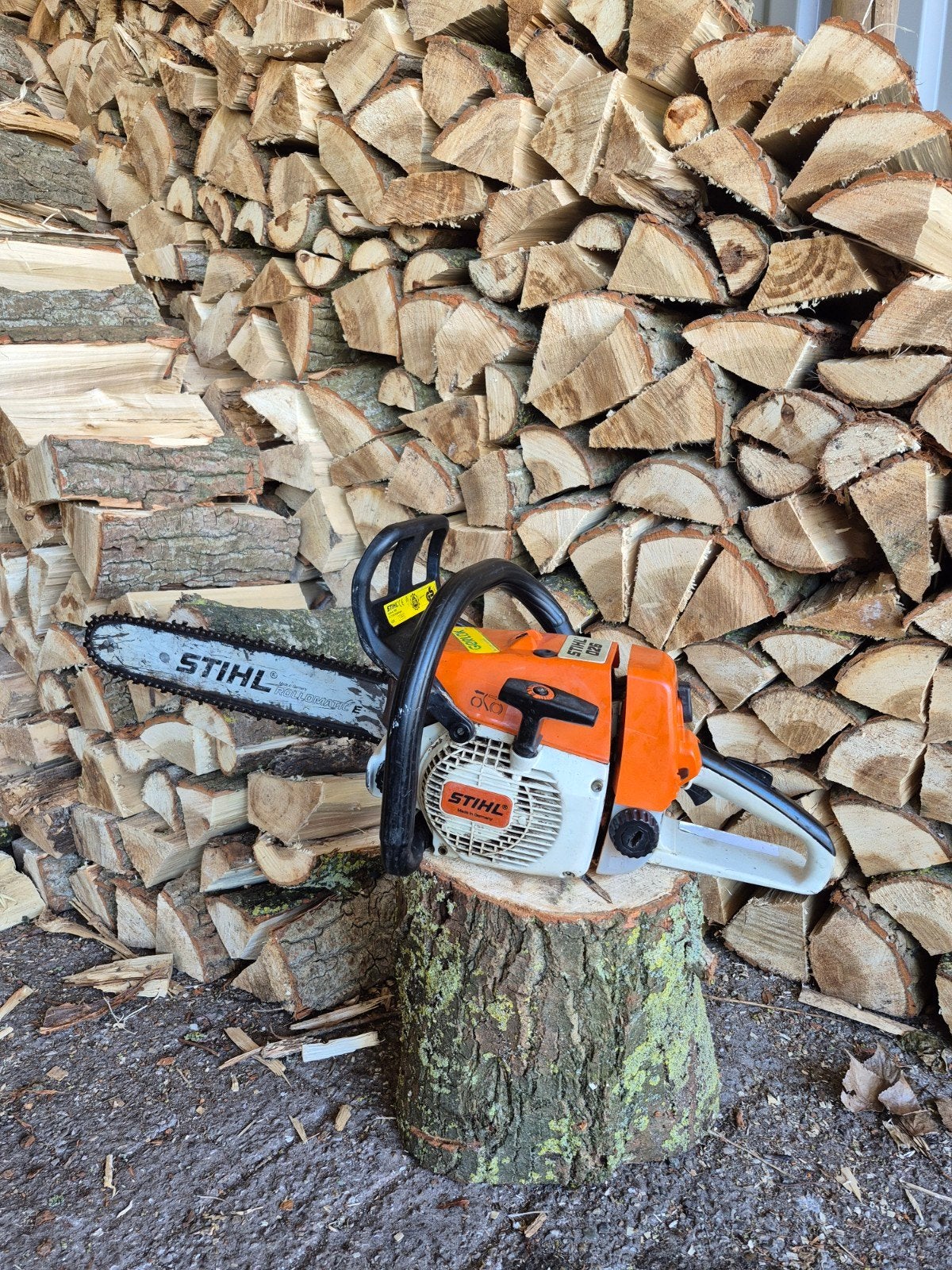 stihl 026 kettingzaag, Ophalen, Gebruikt