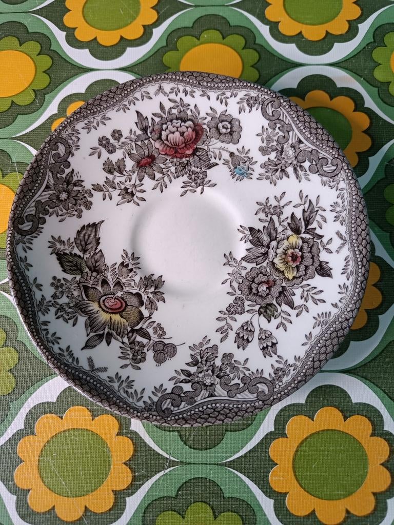 Vintage Enoch Wedgwood schotel - Oriental Pheasants, Antiek en Kunst, Antiek | Servies los, Ophalen of Verzenden