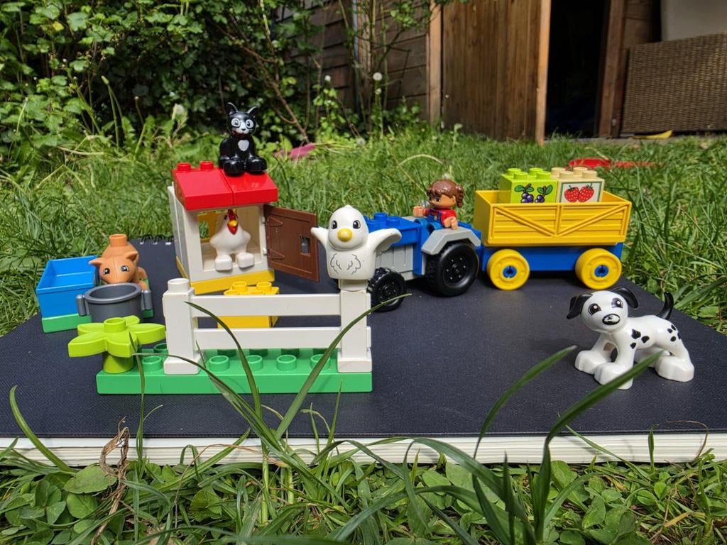 LEGO Duplo Boerderijdieren 10870 met extra onderdelen, Gebruikt, Overige thema's, Inclusief doos, Lego