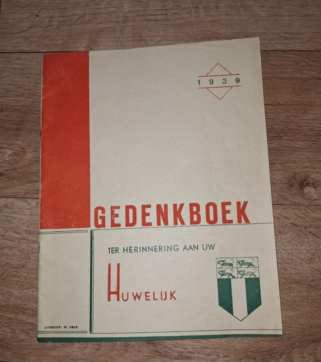 Gedenkboek Huwelijk 1939 - Vintage Trouwboek, Ophalen of Verzenden, Gelezen, Onbekend, Nederland