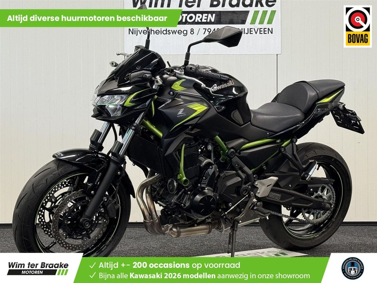 Kawasaki Z 650 ABS (bj 2022) 5,941 km, 2 cilinders, 649 cc, Bedrijf, Onbekend