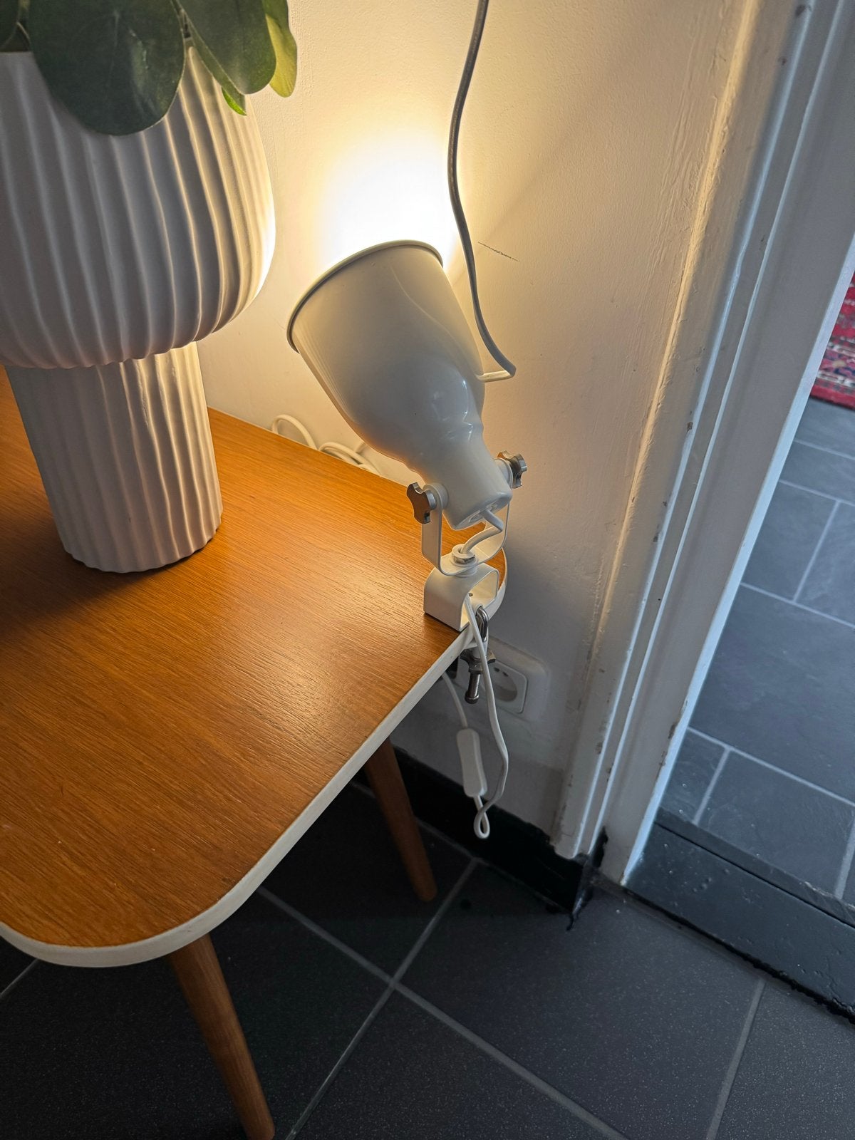 Witte klemlamp | Ideaal als leeslamp | 2 stuks, Wit, Overige merken, Gebruikt, E27 (groot)