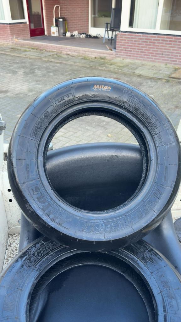 Mitas slicks banden, Ophalen of Verzenden, Gebruikt, Overige typen