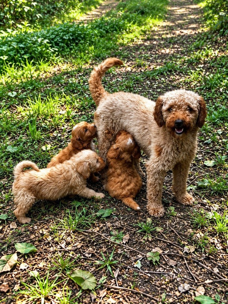 labradoodle Medium, CDV (hondenziekte), 8 tot 15 weken, Meerdere, Nederland