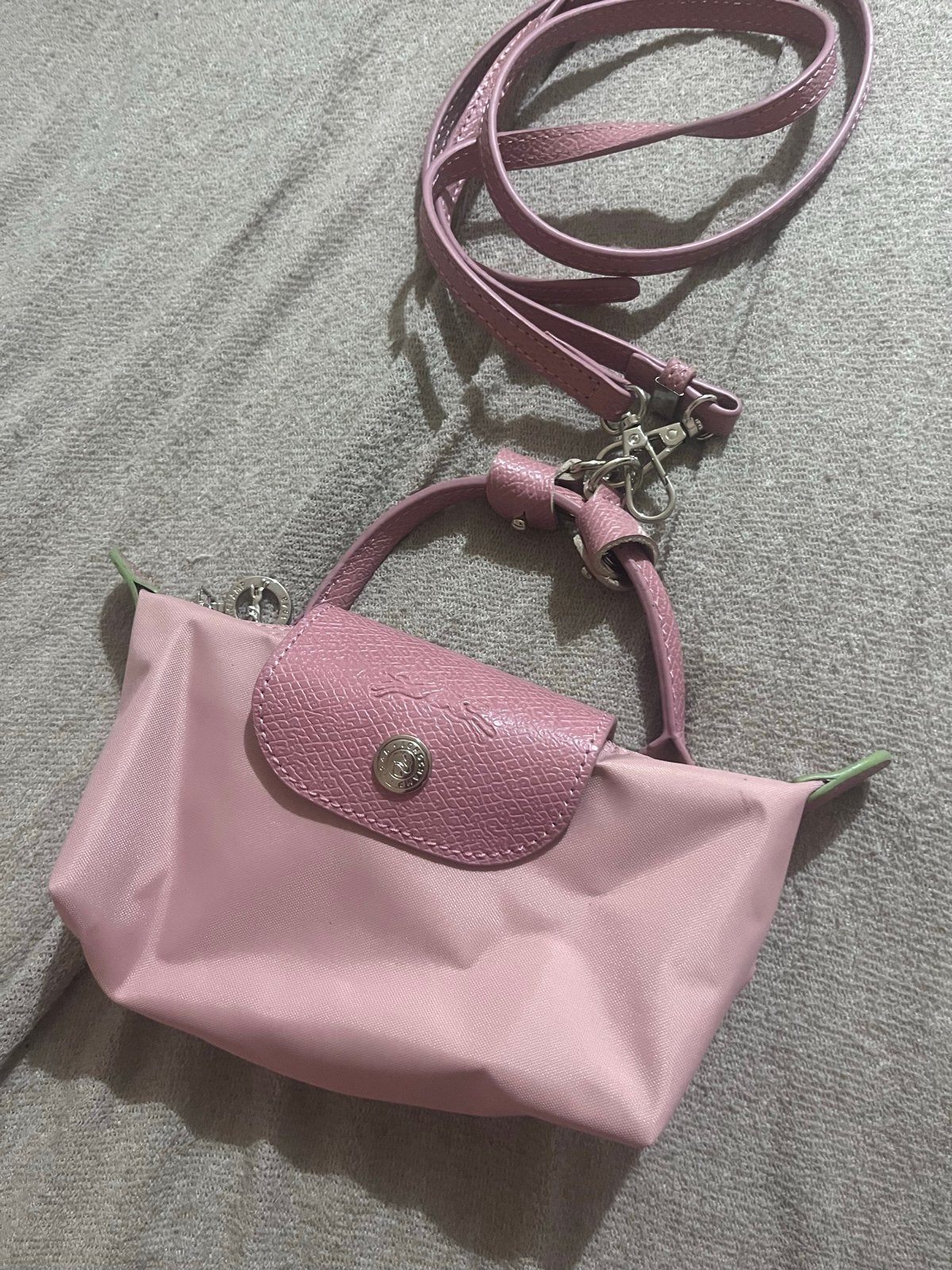 Longchamp Le Pliage Roze Schoudertasje, Ophalen of Verzenden, Zo goed als nieuw, Roze, Schoudertasje
