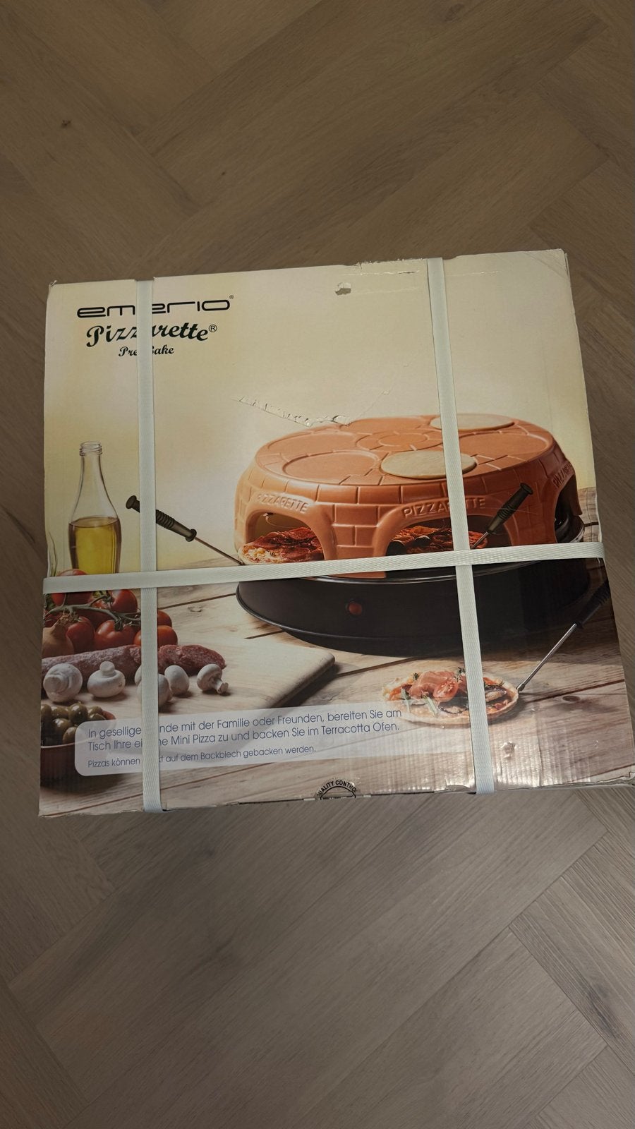 Emerio Pizzarette - Elektrische Terracotta Pizza Oven, Ophalen of Verzenden, Nieuw, Overige merken, Pizzaoven