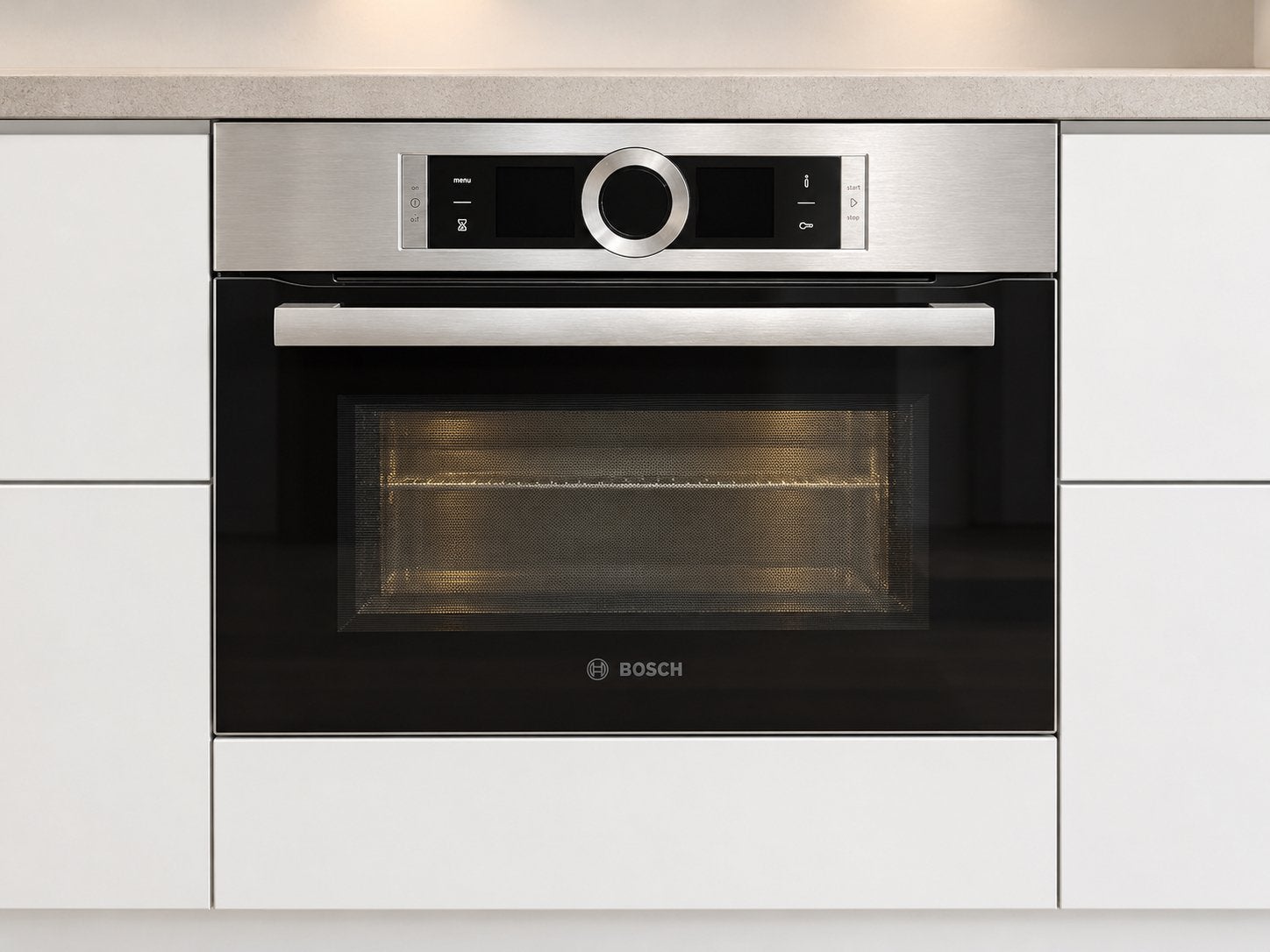 Bosch combimagnetron, Witgoed en Apparatuur, Zo goed als nieuw, Inbouw, Hete lucht, Bosch
