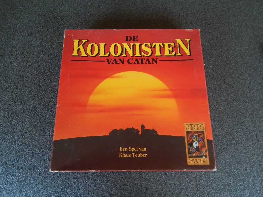 Kolonisten van Catan , bordspel met houten speelstukken, Een of twee spelers, Ophalen of Verzenden, Gebruikt, 999 Games