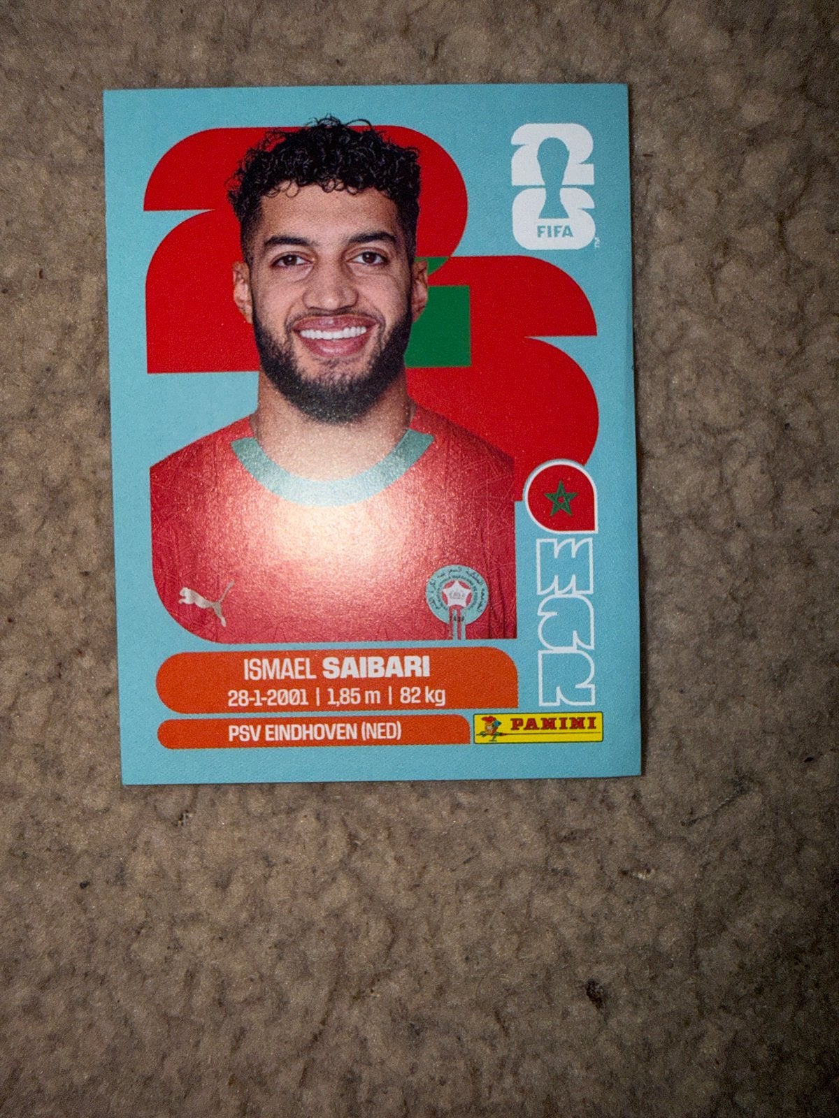 Panini FIFA Ismael Saibari PSV Eindhoven Spelerskaart, Ophalen of Verzenden, Nieuw, PSV, Spelerskaart