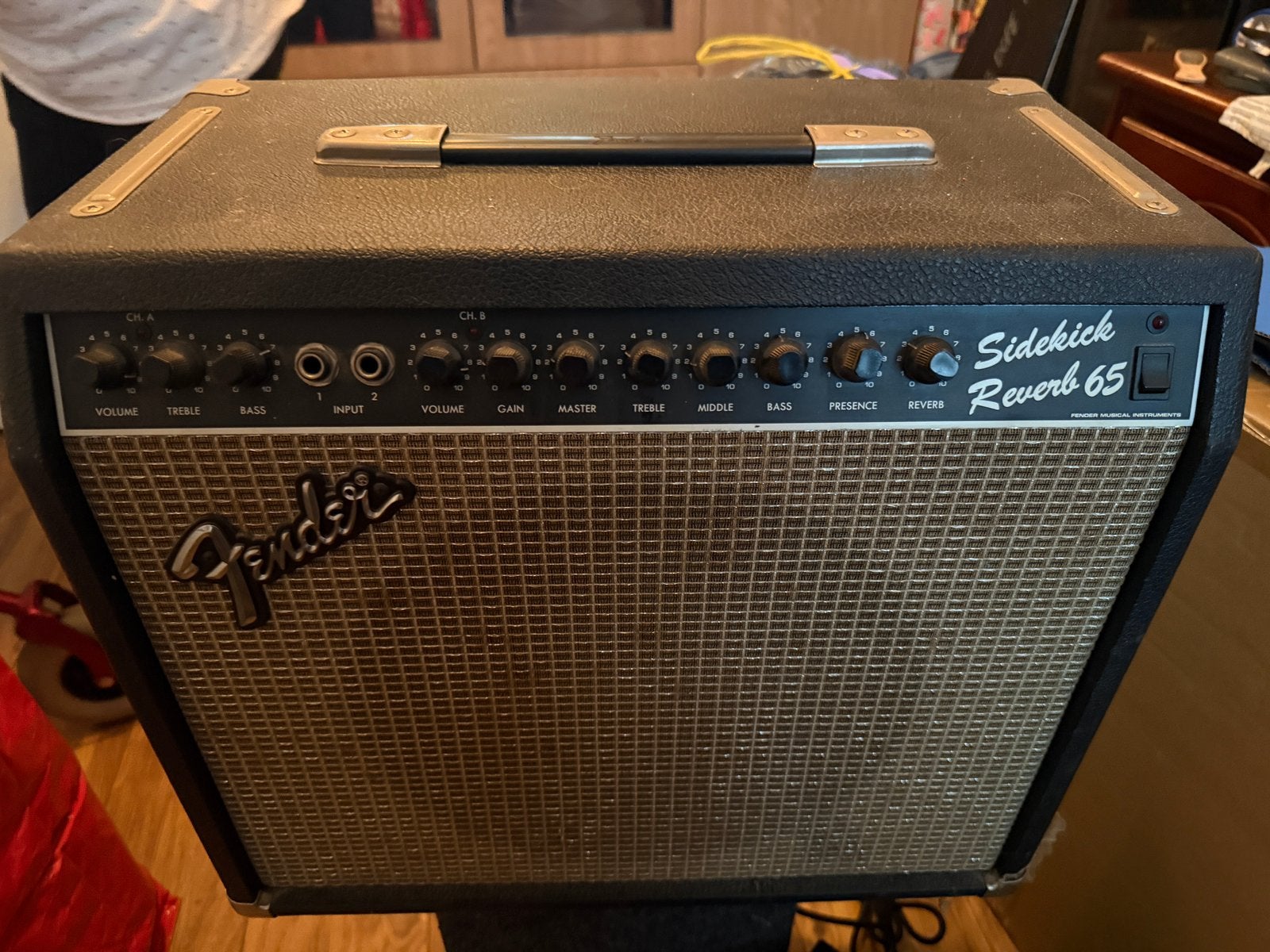 Gitaar versterker Fender Sidekick Reverb 65, Ophalen, Gebruikt, 50 tot 100 watt