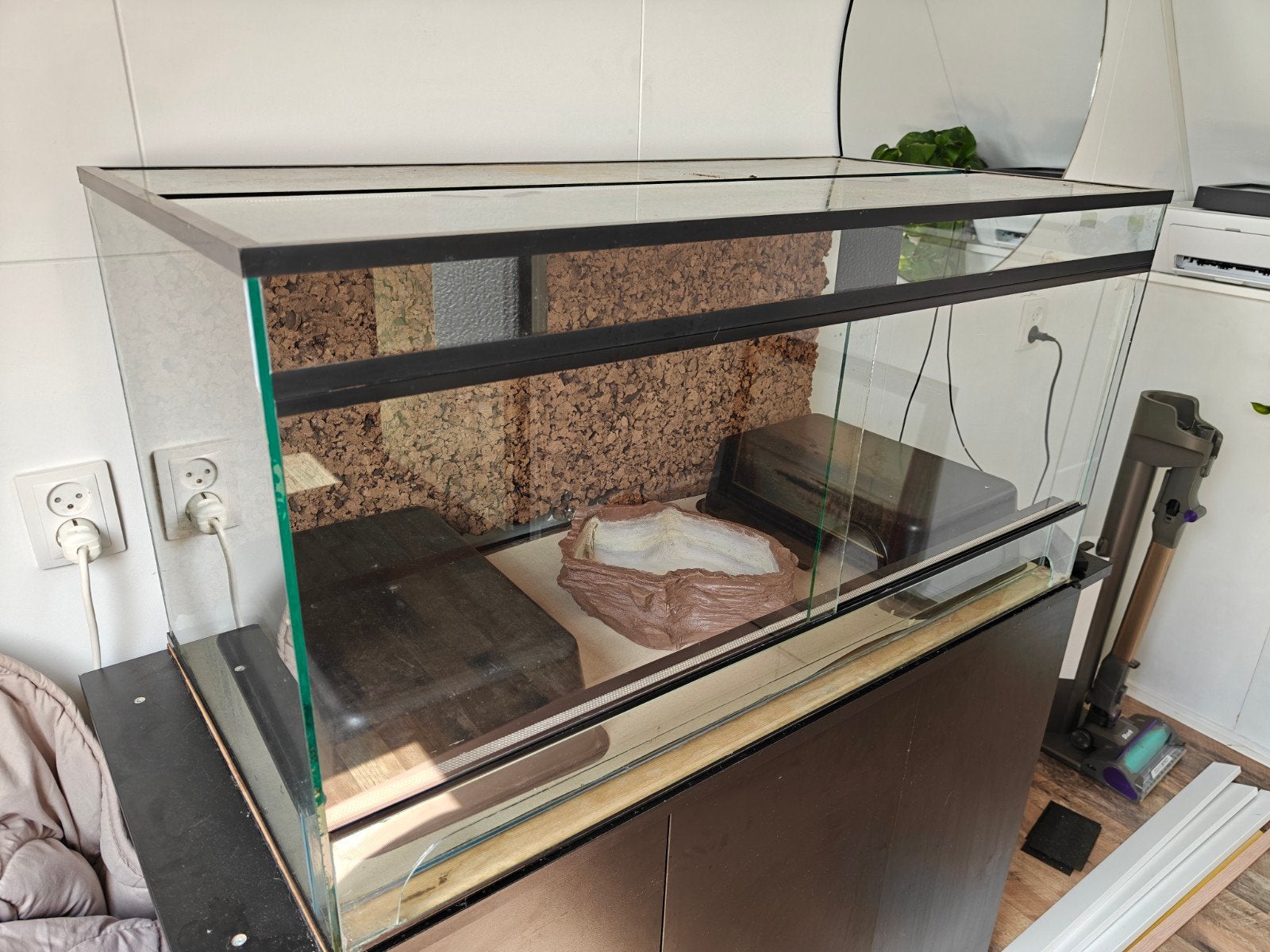 Terrarium 100x50x50cm dubbele luchtrooster, Dieren en Toebehoren, Ophalen, Gebruikt, Terrarium of Paludarium
