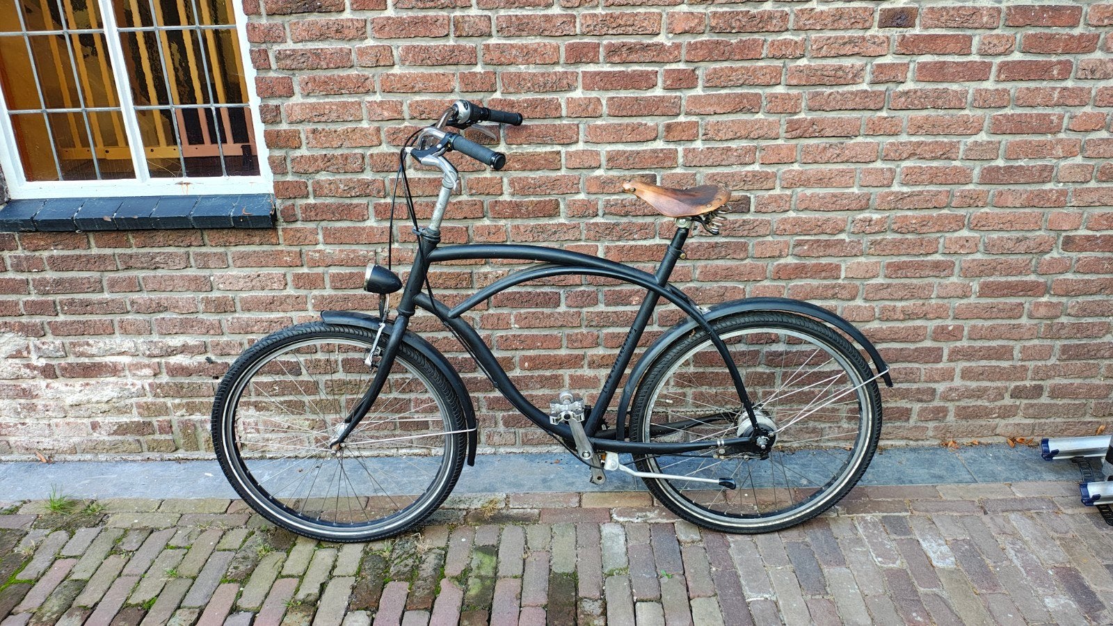 Johnny Loco Kroegfiets - Stevig Frame, Ideaal voor de Stad, Gebruikt, Velgrem, Versnellingen, 53 tot 57 cm