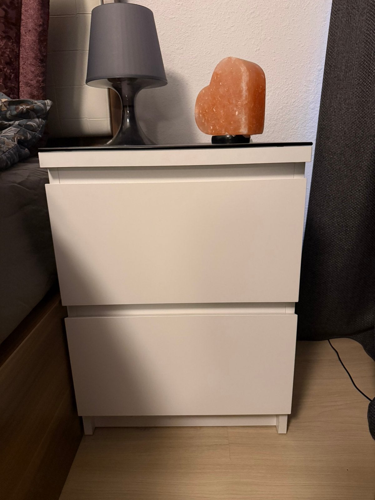 Ikea malm twee nachtkasten twv 80 euro bij ikea, Ophalen, Zo goed als nieuw, Minder dan 45 cm