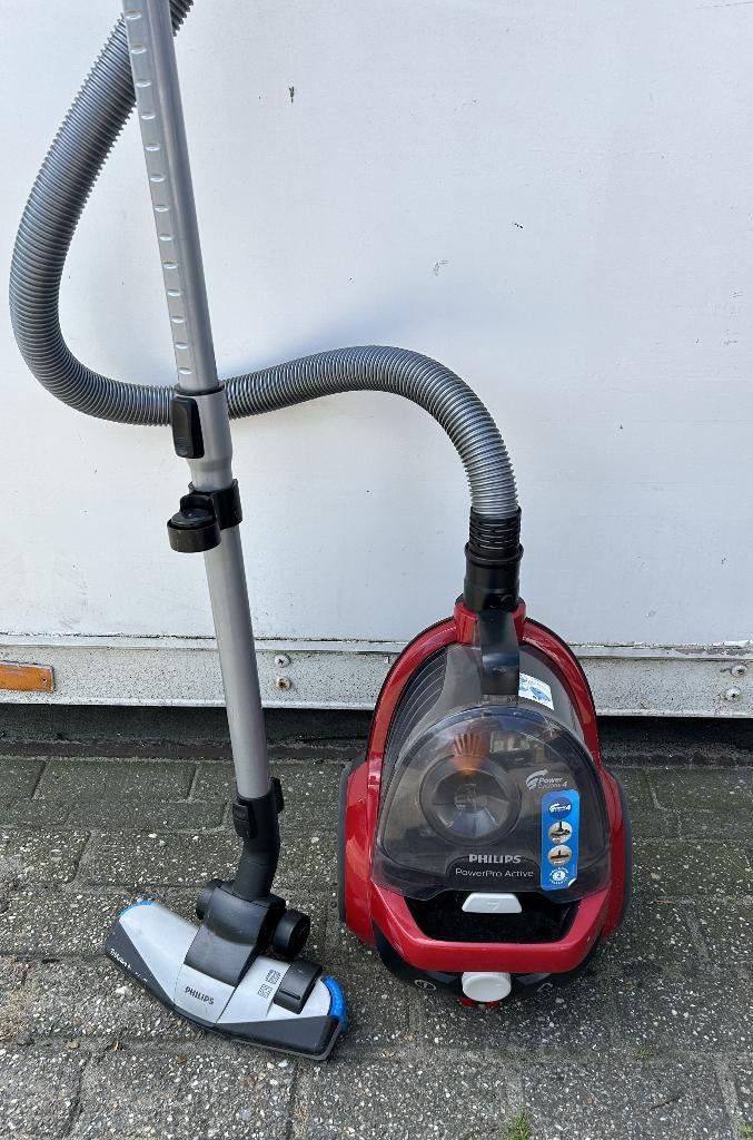 philips power pro active zakloze stofzuiger goed werkend, Gebruikt, Stofzuiger, Ophalen of Verzenden, Minder dan 1200 watt
