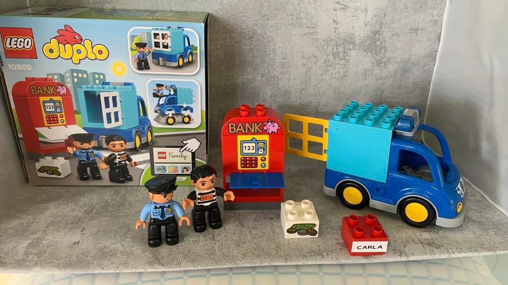 LEGO Duplo 10809 Politie Achtervolging Compleet, City, Ophalen of Verzenden, Zo goed als nieuw, Compleet