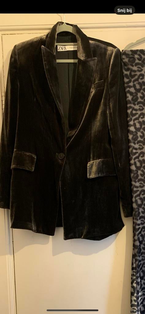 Zara fluwelen blazer XS/S - Nieuw, Nieuw, Ophalen of Verzenden, Jasje, Maat 34 (XS) of kleiner