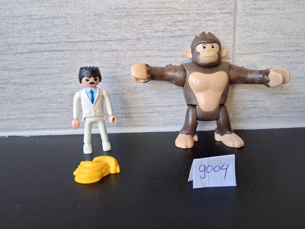 Playmobil 9004 Super 4, aap met professor