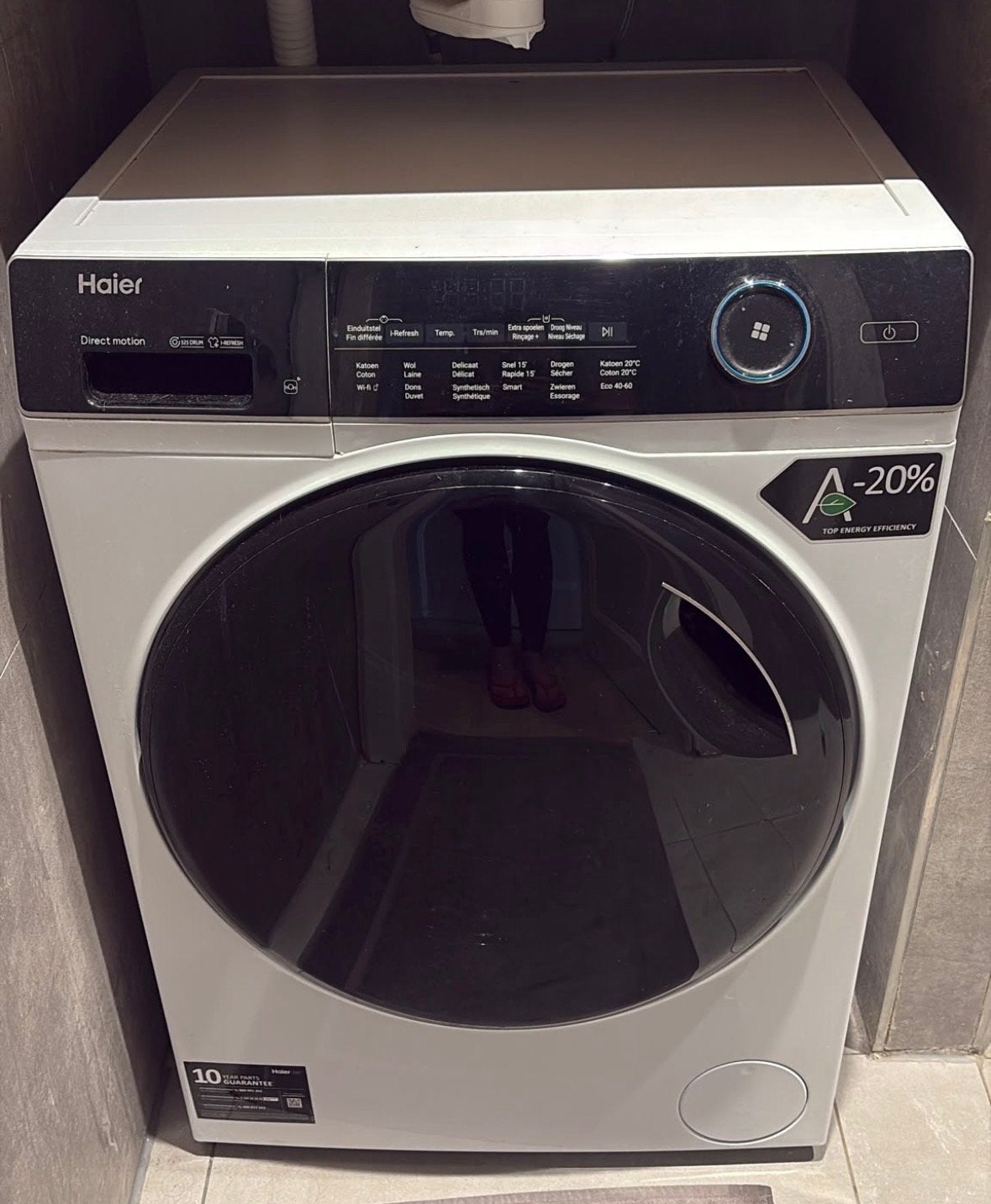 Haier Wasmachine/Droger - Direct Motion, A-20% Energie, 8 tot 10 kg, Ophalen of Verzenden, Zo goed als nieuw, 85 tot 90 cm